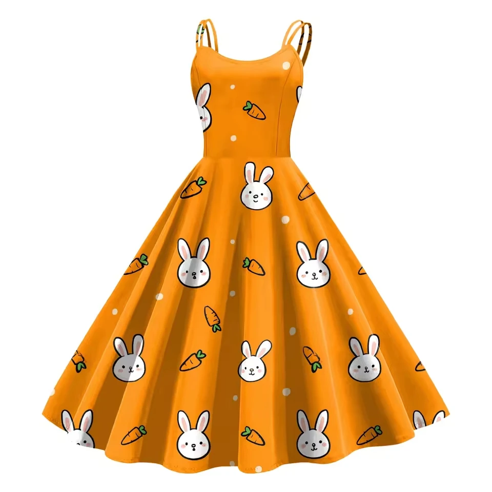 Women Casual Easter Cute Rabbit Printed Top Sleeveless Casual Dress Women's Plus Size Casual dress
Women Casual Easter Cute Rabbit Printed Top Sleeveless Casual Dress Women's Plus Size Casual dress