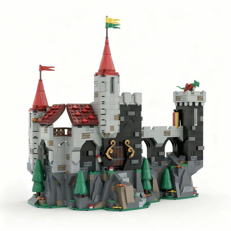 1141pcs MOC Majisto S Mountain Fortress Castle Dragon Knights Model Building Blocks Architecture Toys Christmas Gifts Education
1141pcs MOC Majisto S Mountain Fortress Castle Dragon Knights Model Building Blocks Architecture Toys Christmas Gifts Education