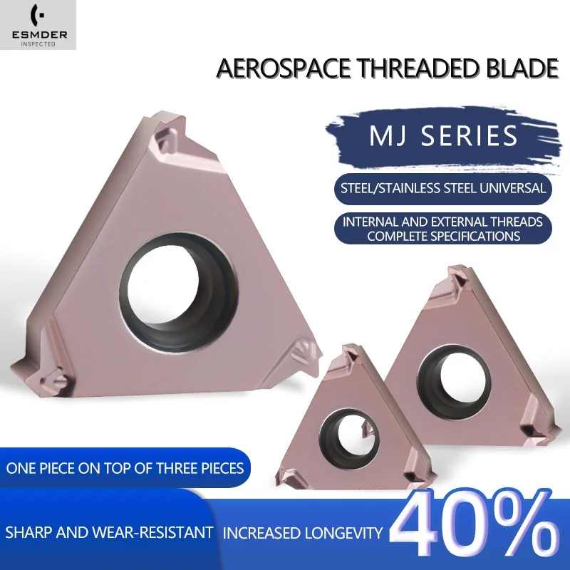 11IR 16ER 16IR 1.0MJ 1.25MJ 1.5MJ 2.0MJ 2.5MJ 3.0MJ Carbide Inserts Threading Cutting Tool CNC Lathe Cutters For Stainless Steel
11IR 16ER 16IR 1.0MJ 1.25MJ 1.5MJ 2.0MJ 2.5MJ 3.0MJ Carbide Inserts Threading Cutting Tool CNC Lathe Cutters For Stainless Steel