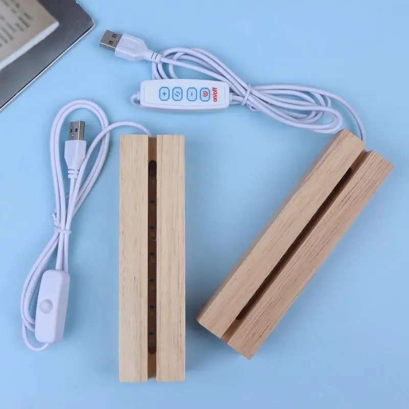 LED Rectangular Wooden Night Light Base Artistic Lamp With USB Powered Switch Suitable For Glass Art And Resin Decor
LED Rectangular Wooden Night Light Base Artistic Lamp With USB Powered Switch Suitable For Glass Art And Resin Decor