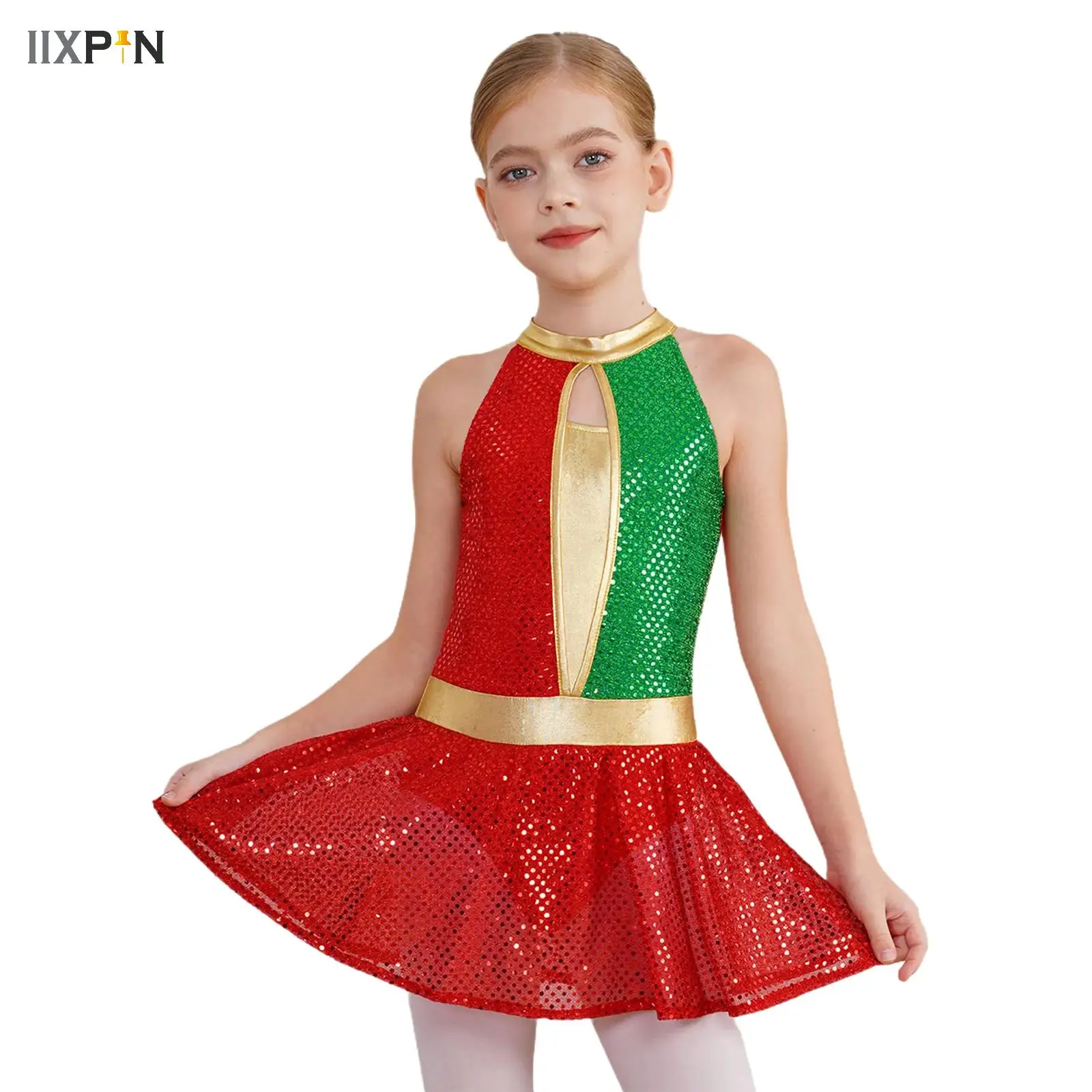 Kids Girls Candy Cane Striped Sequins Ballet Tutu Dance Dress Christmas Santa Elk Costume New Year Party Performance Dancewear
Kids Girls Candy Cane Striped Sequins Ballet Tutu Dance Dress Christmas Santa Elk Costume New Year Party Performance Dancewear