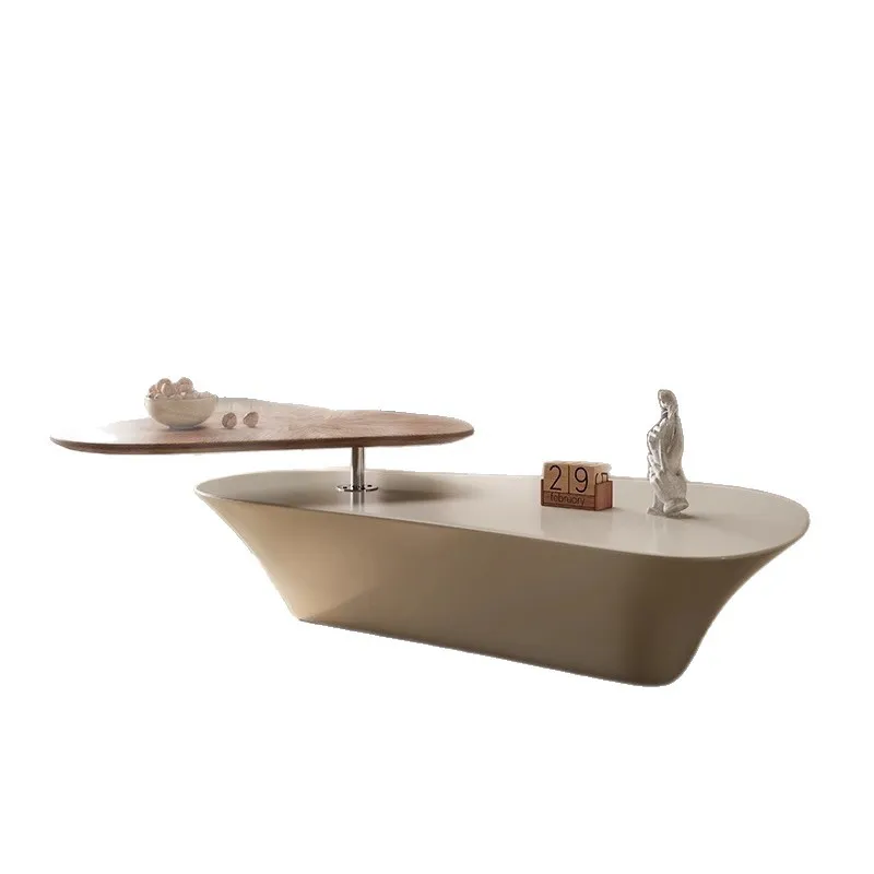 Cream wind aircraft carrier coffee table special-shaped rotatable high-end large apartment living room home designer villa
Cream wind aircraft carrier coffee table special-shaped rotatable high-end large apartment living room home designer villa