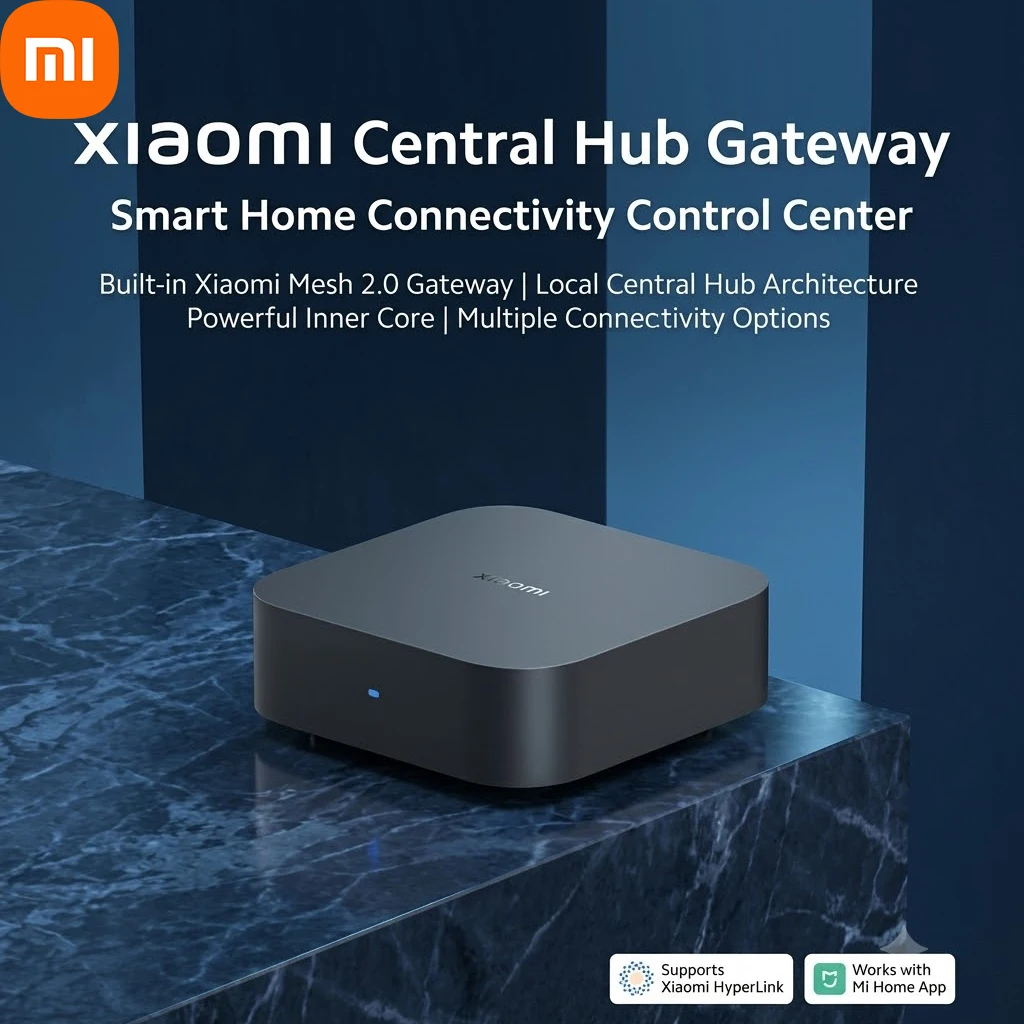 Xiaomi Smart Gateway 4 Central Hub Bluetooth MESH Gateway 5GHz 10/100Mbps Ethernet Port Hub Works With Mijia Home App
Xiaomi Smart Gateway 4 Central Hub Bluetooth MESH Gateway 5GHz 10/100Mbps Ethernet Port Hub Works With Mijia Home App