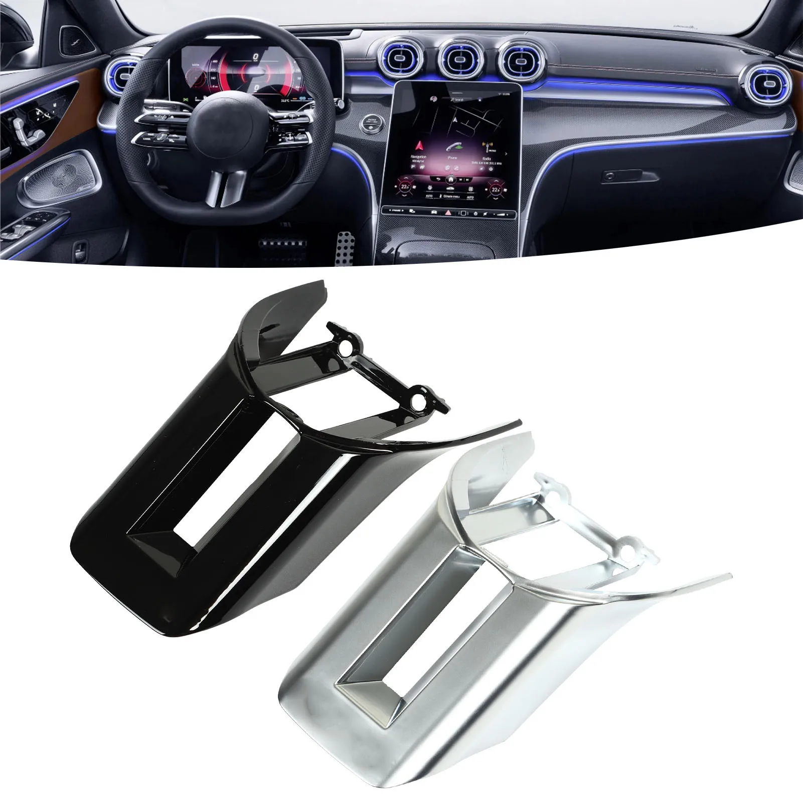 Steering Wheel Cover Trim Replacement for Mercedes-Benz C/E/S-Class W206/W213/W223 AMG-Line 2022+
Steering Wheel Cover Trim Replacement for Mercedes-Benz C/E/S-Class W206/W213/W223 AMG-Line 2022+