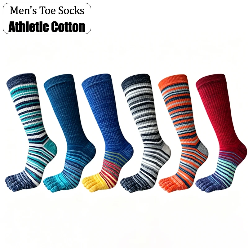 1 Pairs Man Long Sport Toe Socks Blue Striped Colorful Fitness Cotton Outdoor Hiking Socks Antibacterial Shock Tennis Socks
1 Pairs Man Long Sport Toe Socks Blue Striped Colorful Fitness Cotton Outdoor Hiking Socks Antibacterial Shock Tennis Socks