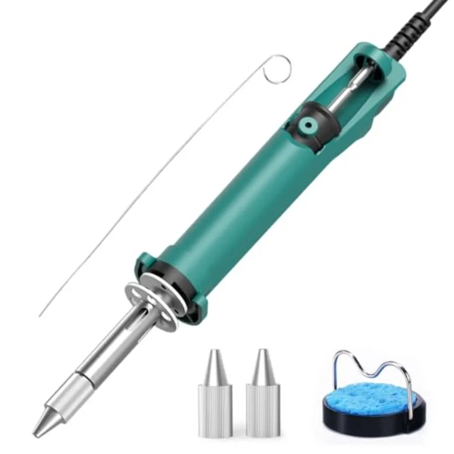 929D VI Temperature Controlled Electric Desoldering Iron with Upgraded Performance Heated Solder Sucker Tool with 3 Nozzles Sol
929D VI Temperature Controlled Electric Desoldering Iron with Upgraded Performance Heated Solder Sucker Tool with 3 Nozzles Sol
