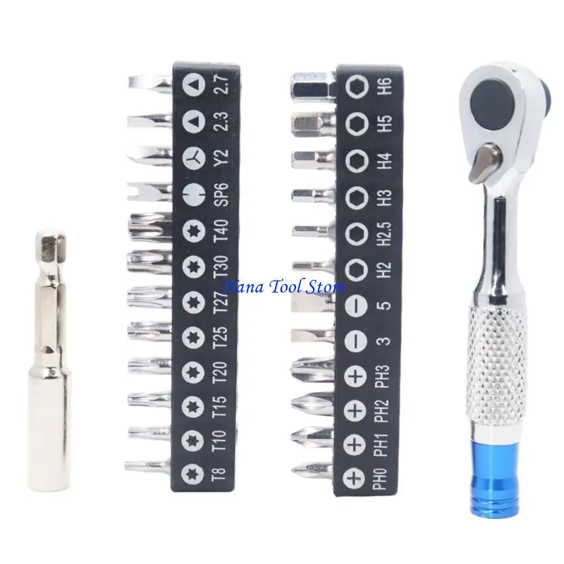 31GJ Professional Alloy Steel Mini Wrench With Bit Holder For Mechanical Tasks
31GJ Professional Alloy Steel Mini Wrench With Bit Holder For Mechanical Tasks