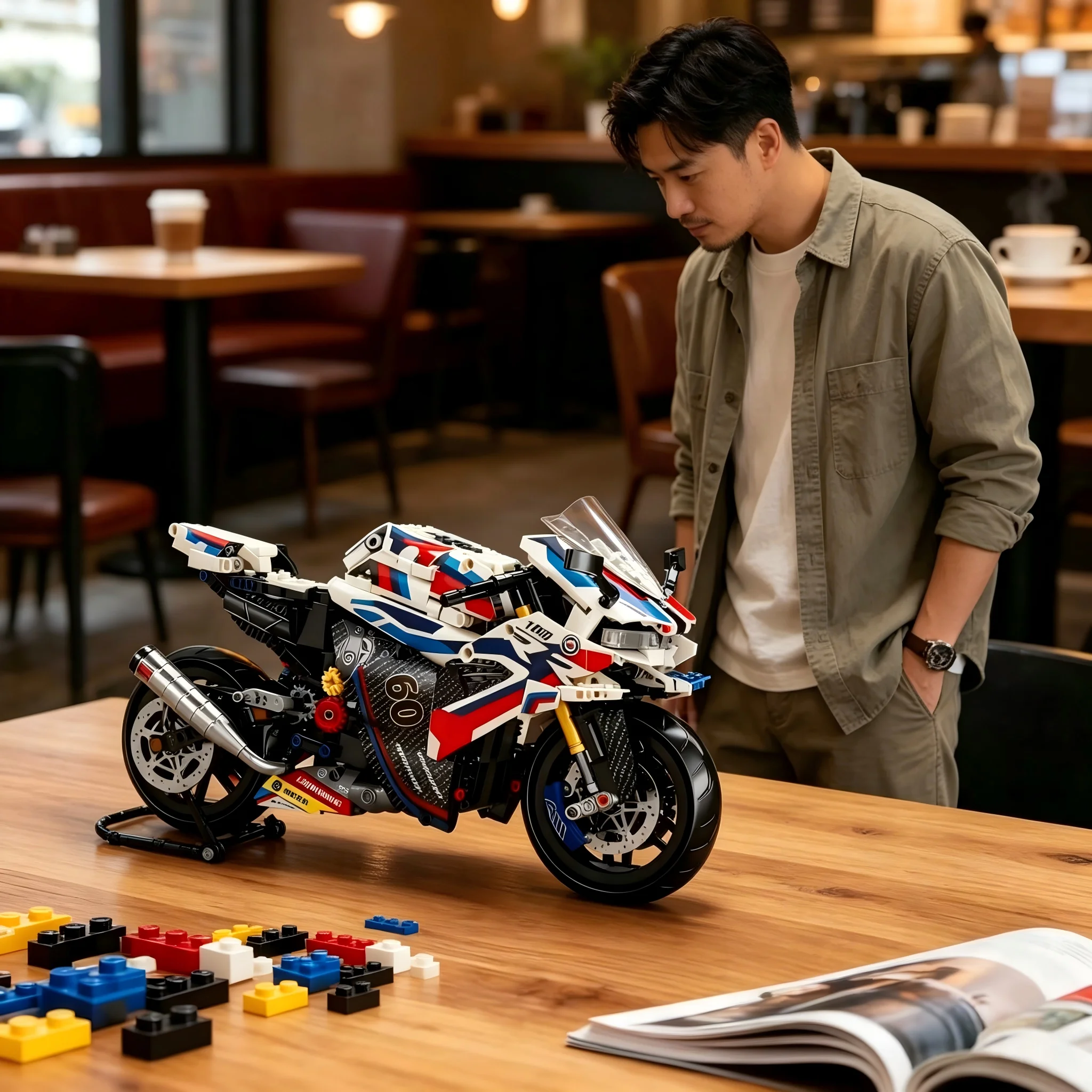 Motorcycle Building Kit with Racing Model, Featuring a Sophisticated Suspension System. A Great STEM Toy Holiday Gift for Boys
Motorcycle Building Kit with Racing Model, Featuring a Sophisticated Suspension System. A Great STEM Toy Holiday Gift for Boys