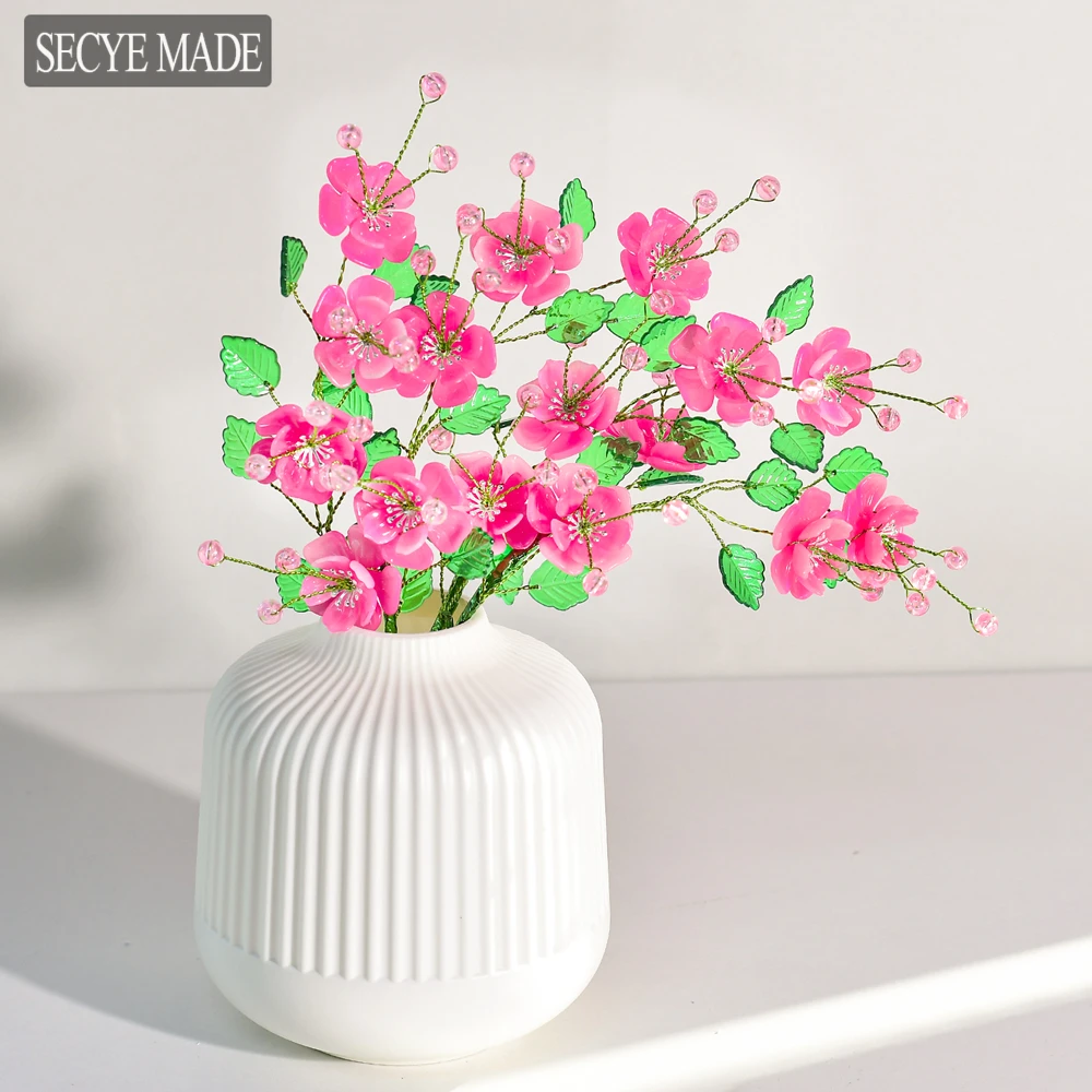 Light luxury Acrylic simulated Peach Blossom beaded home decoration item & Creative DIY material package K45
Light luxury Acrylic simulated Peach Blossom beaded home decoration item & Creative DIY material package K45
