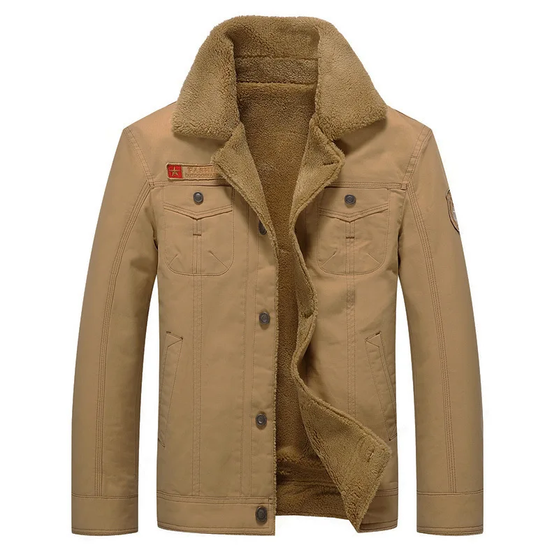 Winter Men's Jacket Lapel Thickened Thermal Parka Wool Lining Cotton Jacket High Quality Down Jacket Denim Jacket Oversize 6XL
Winter Men's Jacket Lapel Thickened Thermal Parka Wool Lining Cotton Jacket High Quality Down Jacket Denim Jacket Oversize 6XL