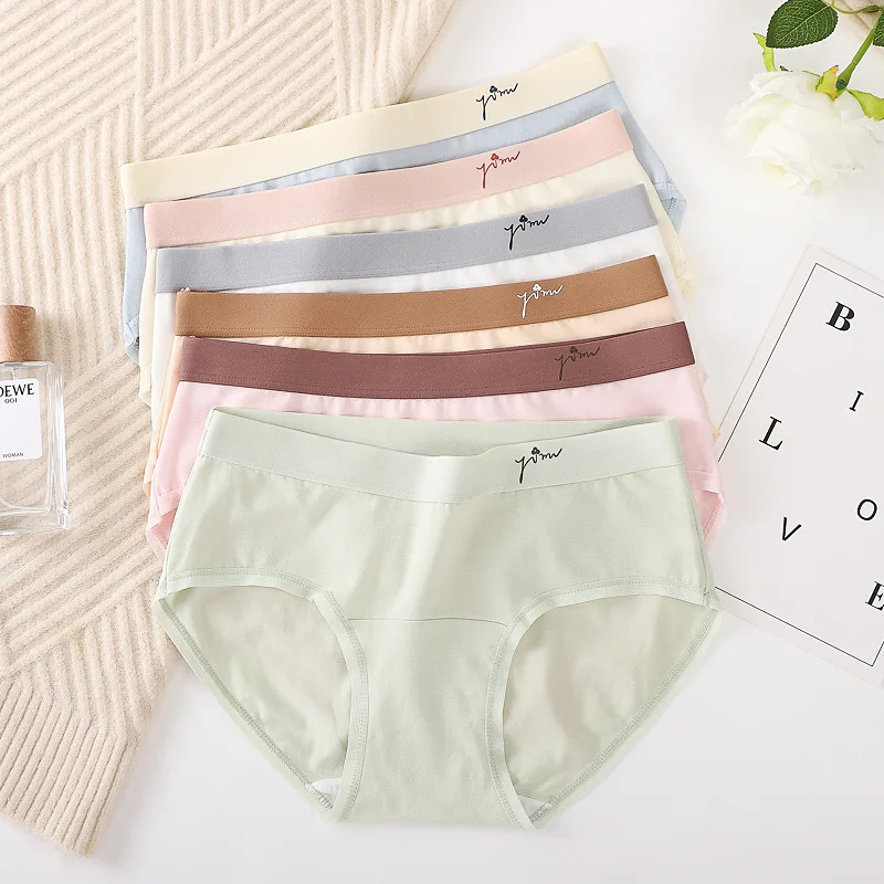 Japanese Style Sweet Simple Cotton Underwear Women Mid-Waist Breathable Extended Height Antibacterial Crotch Girls Triangle Pant
Japanese Style Sweet Simple Cotton Underwear Women Mid-Waist Breathable Extended Height Antibacterial Crotch Girls Triangle Pant