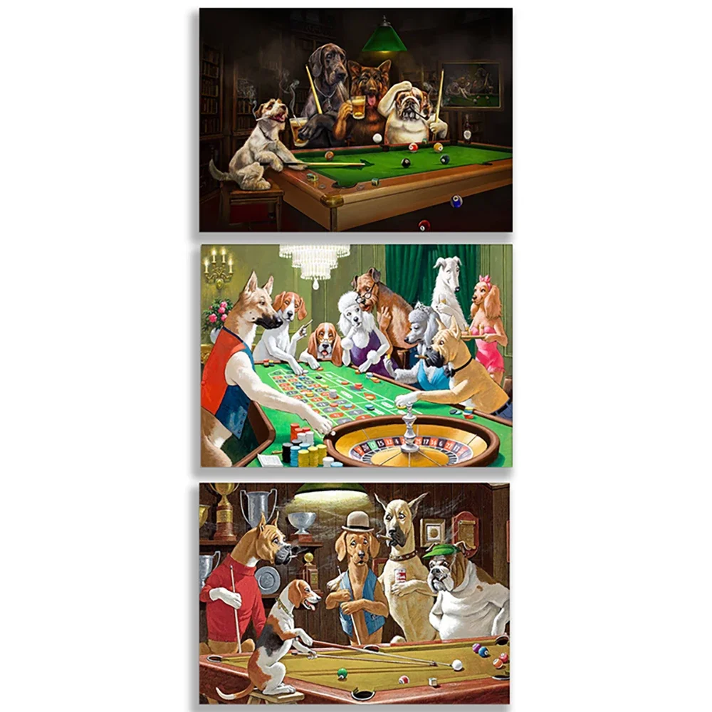 dog playing billiard print, billiard room decoration, dog playing roulette, animal wall art, billiard painting, decorative poste
dog playing billiard print, billiard room decoration, dog playing roulette, animal wall art, billiard painting, decorative poste