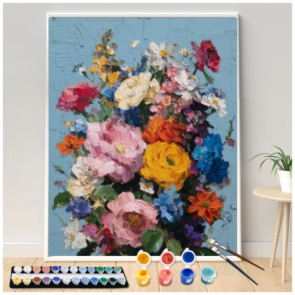 Digital Acrylic Painting Kit DIY Bouquet oil painting Art Canvas Hand Painted Home Decor Personalized Surprise Gift
Digital Acrylic Painting Kit DIY Bouquet oil painting Art Canvas Hand Painted Home Decor Personalized Surprise Gift