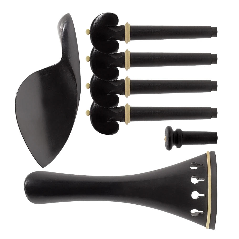 Violin Accessories 4/4 Violin Tailpiece Chinrest Endpin Pegs High Quality Ebony Comfortable Design Easy Install Durable Elegant
Violin Accessories 4/4 Violin Tailpiece Chinrest Endpin Pegs High Quality Ebony Comfortable Design Easy Install Durable Elegant