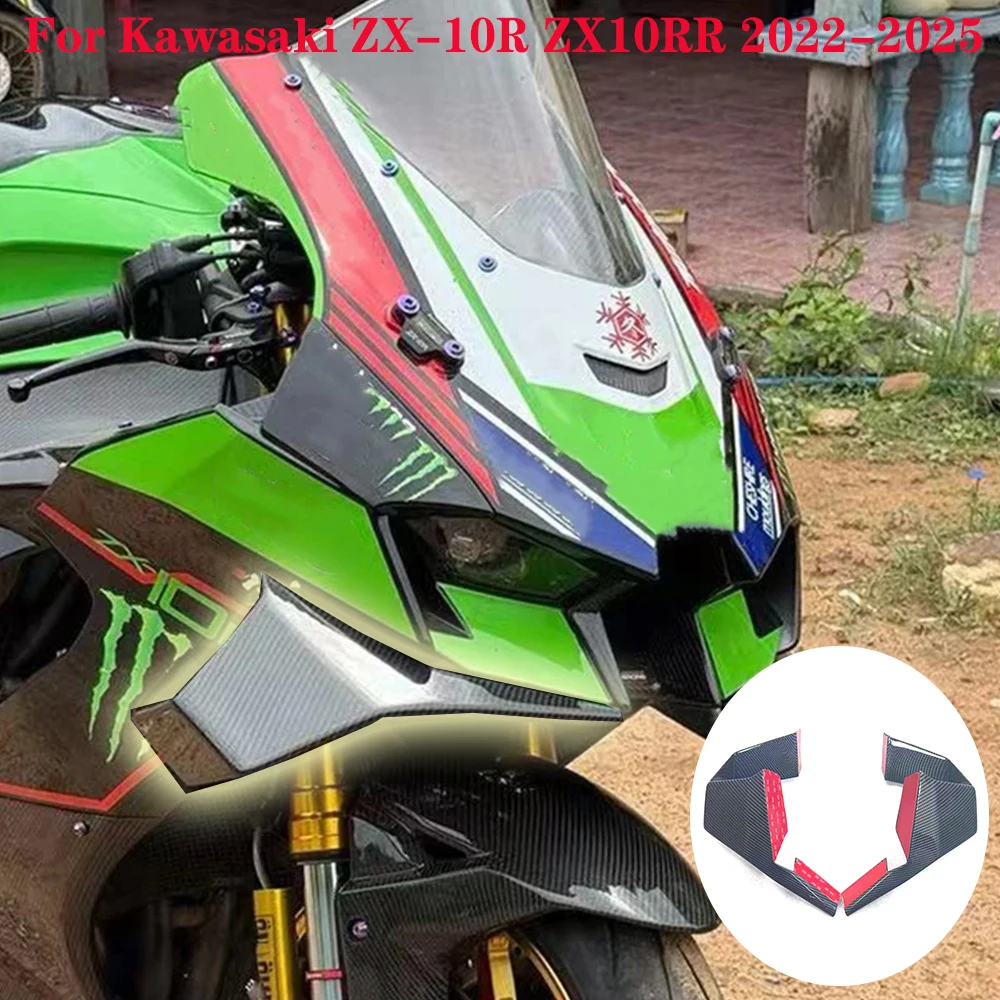 Motorcycle Fairing front side Fixed Wing For Kawasaki ZX-10R ZX10R ZX 10RR 2022-2025 Accessories Aerodynamic Winglet Spoile
Motorcycle Fairing front side Fixed Wing For Kawasaki ZX-10R ZX10R ZX 10RR 2022-2025 Accessories Aerodynamic Winglet Spoile