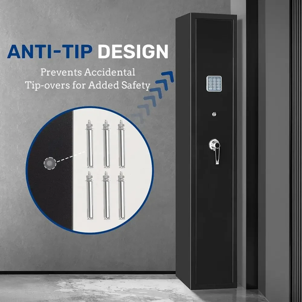 Wall-Mounted 3-Gun Safe Home Rifle And Pistol Storage with Key Management Feature Door Organizer Included
Wall-Mounted 3-Gun Safe Home Rifle And Pistol Storage with Key Management Feature Door Organizer Included