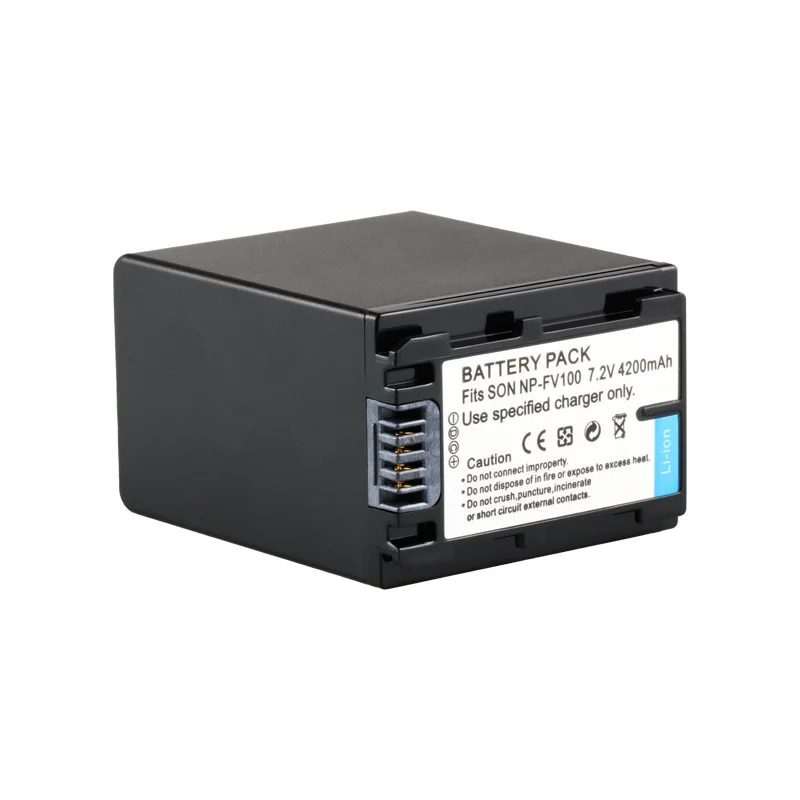 High Performance Black Rechargeable Battery Pack Cameras 4200Mah 7.2V Li-Ion NP-FV100 NPFV100 Enel155
High Performance Black Rechargeable Battery Pack Cameras 4200Mah 7.2V Li-Ion NP-FV100 NPFV100 Enel155