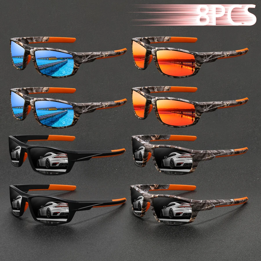 8 PCS Fashion Vintage Sport Sunglasses Men Women Driving Fishing Running Cycling Mountaineerin Man Sun Glasses UV400 Eyewear
8 PCS Fashion Vintage Sport Sunglasses Men Women Driving Fishing Running Cycling Mountaineerin Man Sun Glasses UV400 Eyewear