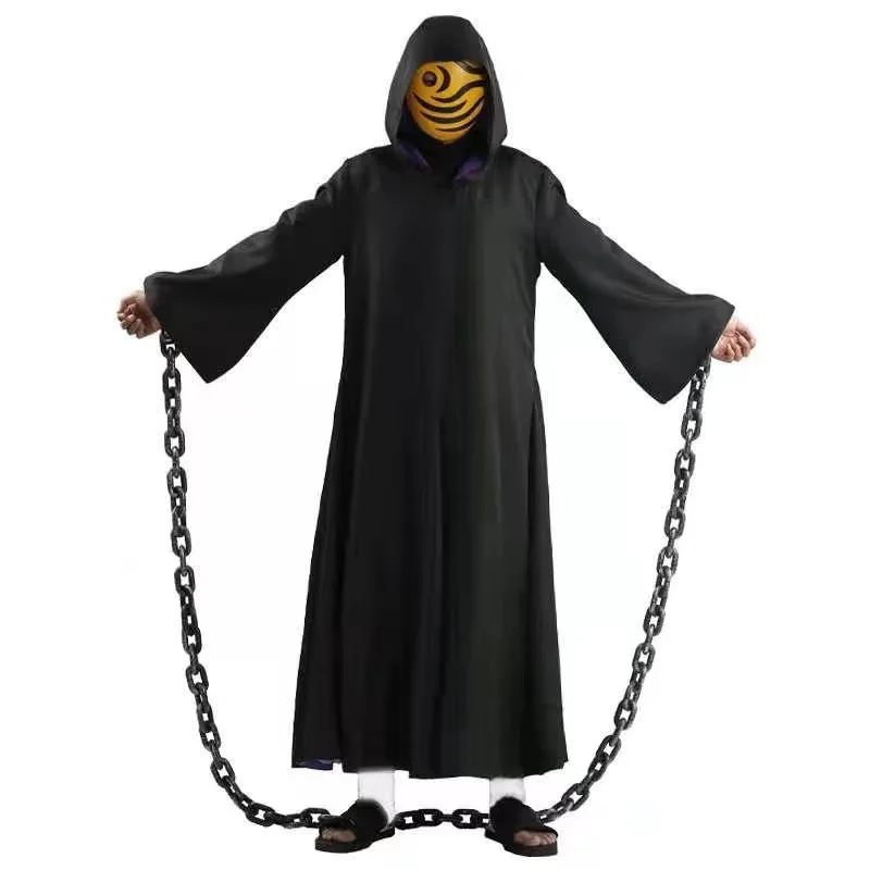 Anime Tobi Cosplay Costumes Full Set Cloak Mask Shackles Adult Outfits Role-playing for Halloween Eve Carnival Party
Anime Tobi Cosplay Costumes Full Set Cloak Mask Shackles Adult Outfits Role-playing for Halloween Eve Carnival Party