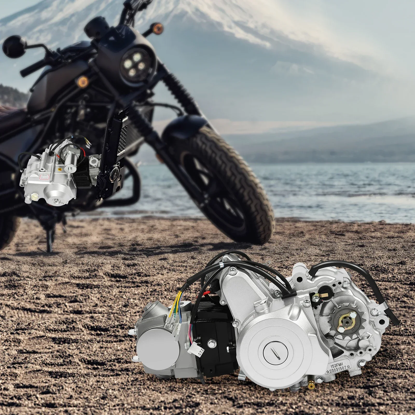 125cc 4-Stroke Semi Auto Single-Cylinder Engine Motor Kit Electric Start with Reverse For Pit ATVs Quad Bike Go Kart
125cc 4-Stroke Semi Auto Single-Cylinder Engine Motor Kit Electric Start with Reverse For Pit ATVs Quad Bike Go Kart