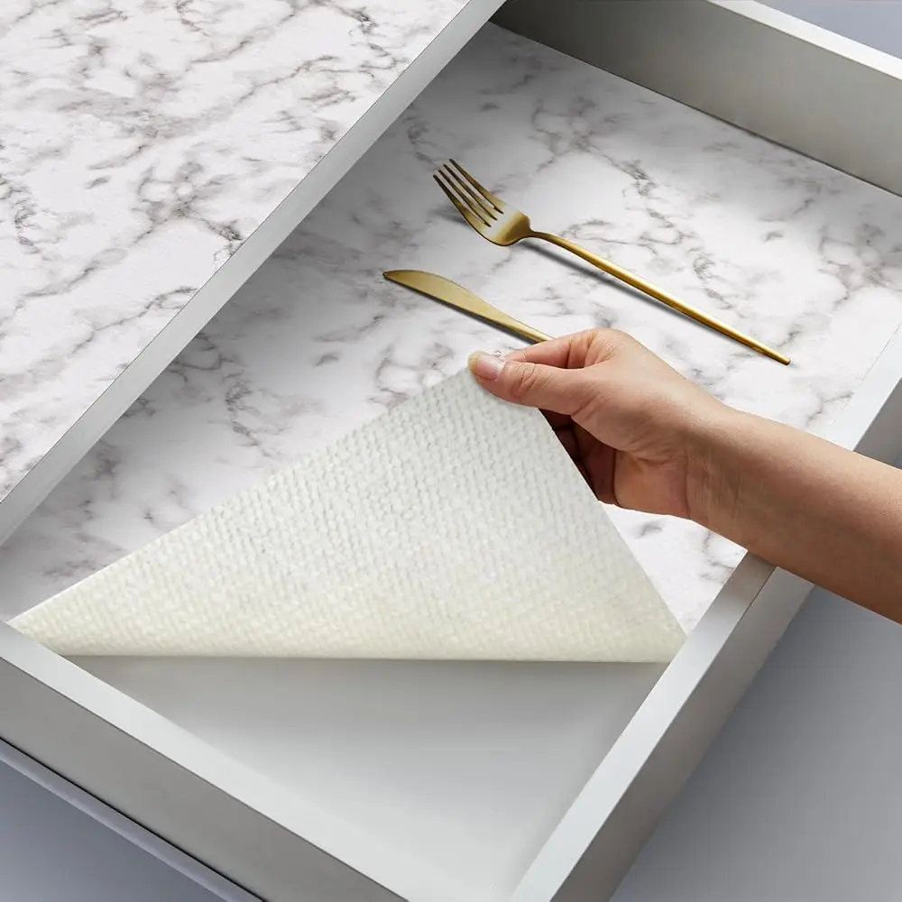 Shelf Liner Drawer Liner Cabinet Liner Non-Slip 17.5In X 20Ft, Textured Kitchen Cabinet Liners With Self-Grip, Easy Cut Thi
Shelf Liner Drawer Liner Cabinet Liner Non-Slip 17.5In X 20Ft, Textured Kitchen Cabinet Liners With Self-Grip, Easy Cut Thi