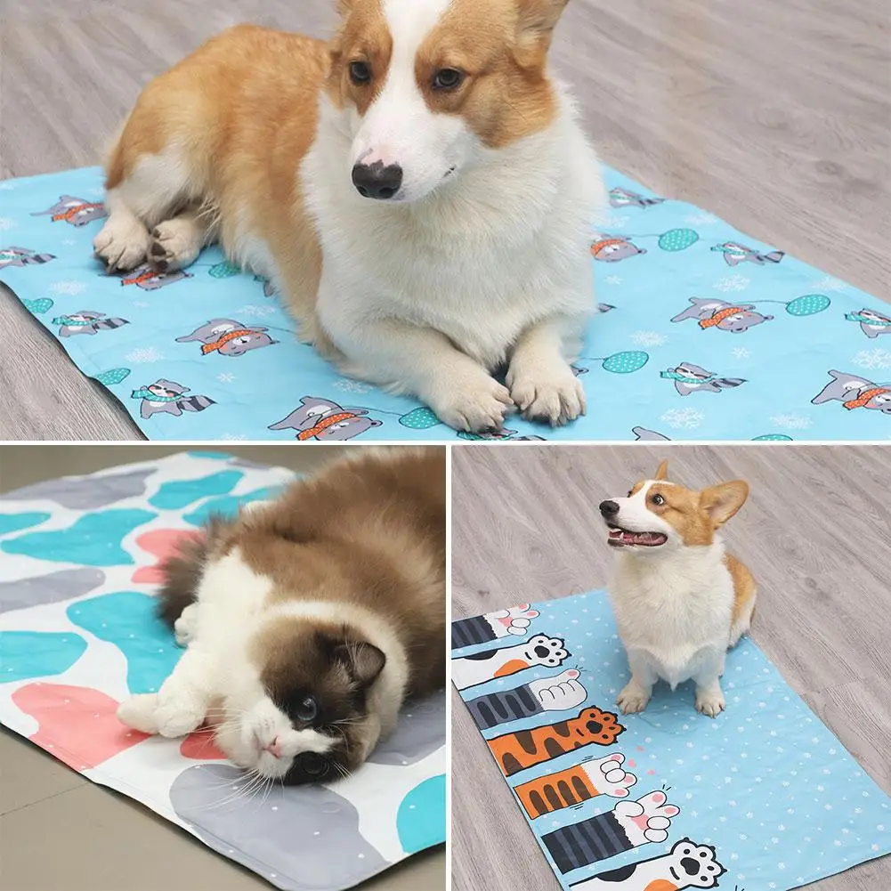 Summer Pet Cooling Mat Soft Comfortable Foldable Portable Pad Blanket Accessories Ice Cushion Cooling Sofa Pet D1W5
Summer Pet Cooling Mat Soft Comfortable Foldable Portable Pad Blanket Accessories Ice Cushion Cooling Sofa Pet D1W5