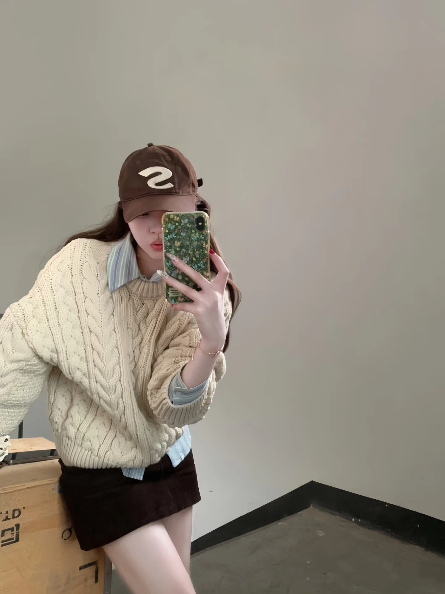 Loose Fit round Neck Long Sleeve Sweater Women's Style Half Body Skirt Short Skirt Two Piece Set Casual Autumn Wear for Teens
Loose Fit round Neck Long Sleeve Sweater Women's Style Half Body Skirt Short Skirt Two Piece Set Casual Autumn Wear for Teens