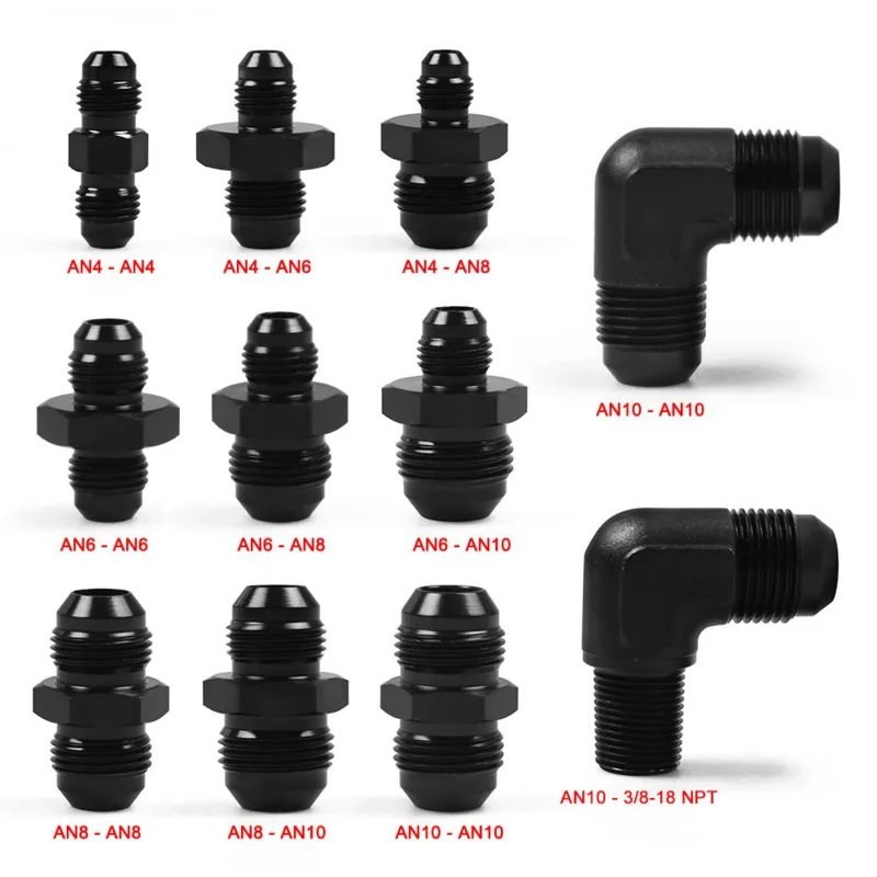 Aluminum Straight AN Flare Male to NPT Pipe Adapter Hose Fitting Bare Thread A3 A4 A6 A8 A10 A12
Aluminum Straight AN Flare Male to NPT Pipe Adapter Hose Fitting Bare Thread A3 A4 A6 A8 A10 A12