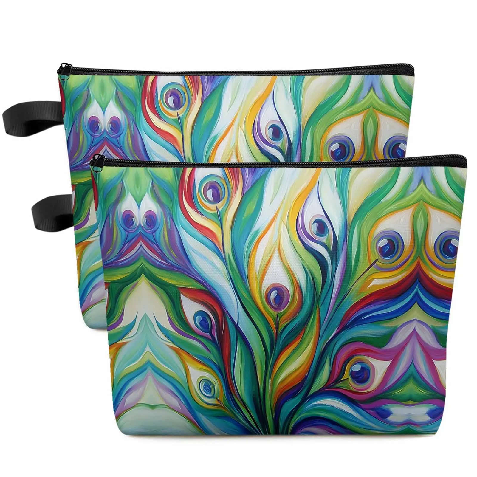 Peacock Feathers Abstract Colorful Large Capacity Travel Cosmetic Bag Portable Makeup Storage Pouch Women Waterproof Pencil Case
Peacock Feathers Abstract Colorful Large Capacity Travel Cosmetic Bag Portable Makeup Storage Pouch Women Waterproof Pencil Case