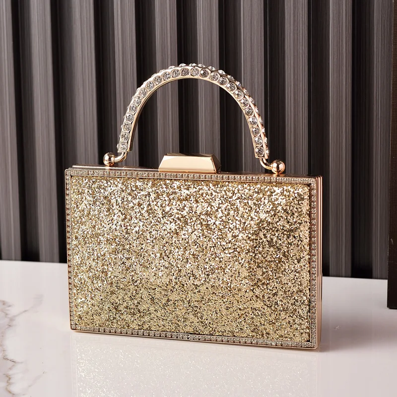 New women's sequined evening bags, fashionable diamond-embellished handbags, party dress bags
New women's sequined evening bags, fashionable diamond-embellished handbags, party dress bags