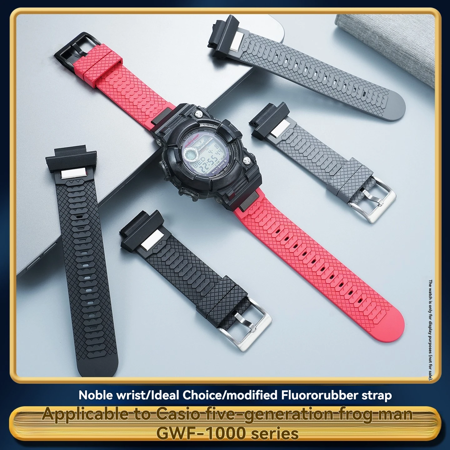 Ремешок для часов GWF1000 из фторкаучука для Casio G-SHOCK 3184 GWF-1000-1JF, модифицированный ремешок из FKM, мужской браслет, инструменты для ремонта часов
Ремешок для часов GWF1000 из фторкаучука для Casio G-SHOCK 3184 GWF-1000-1JF, модифицированный ремешок из FKM, мужской браслет, инструменты для ремонта часов