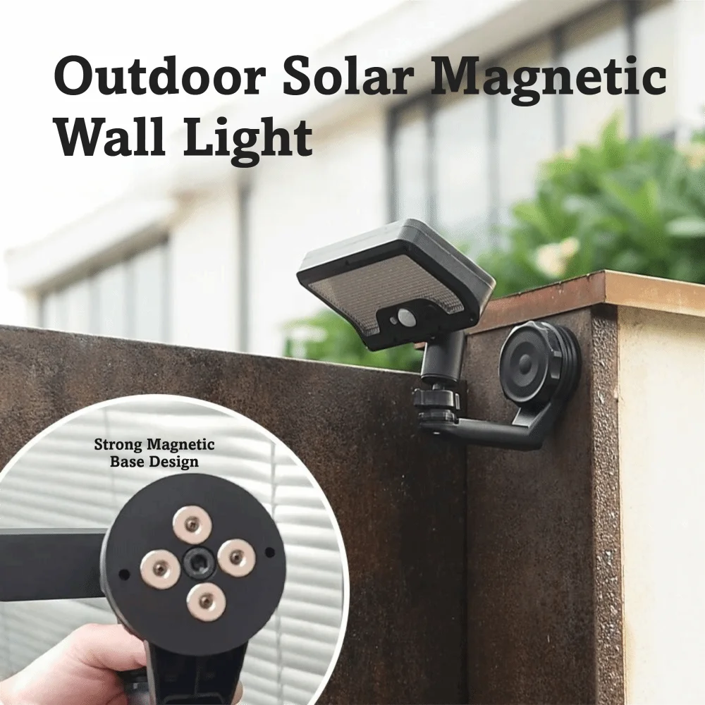 180 Degree Foldable Solar Wall Light Waterproof Design Adjustable Brightness Garden Street Lights 92 LEDs Magnetic Base
180 Degree Foldable Solar Wall Light Waterproof Design Adjustable Brightness Garden Street Lights 92 LEDs Magnetic Base