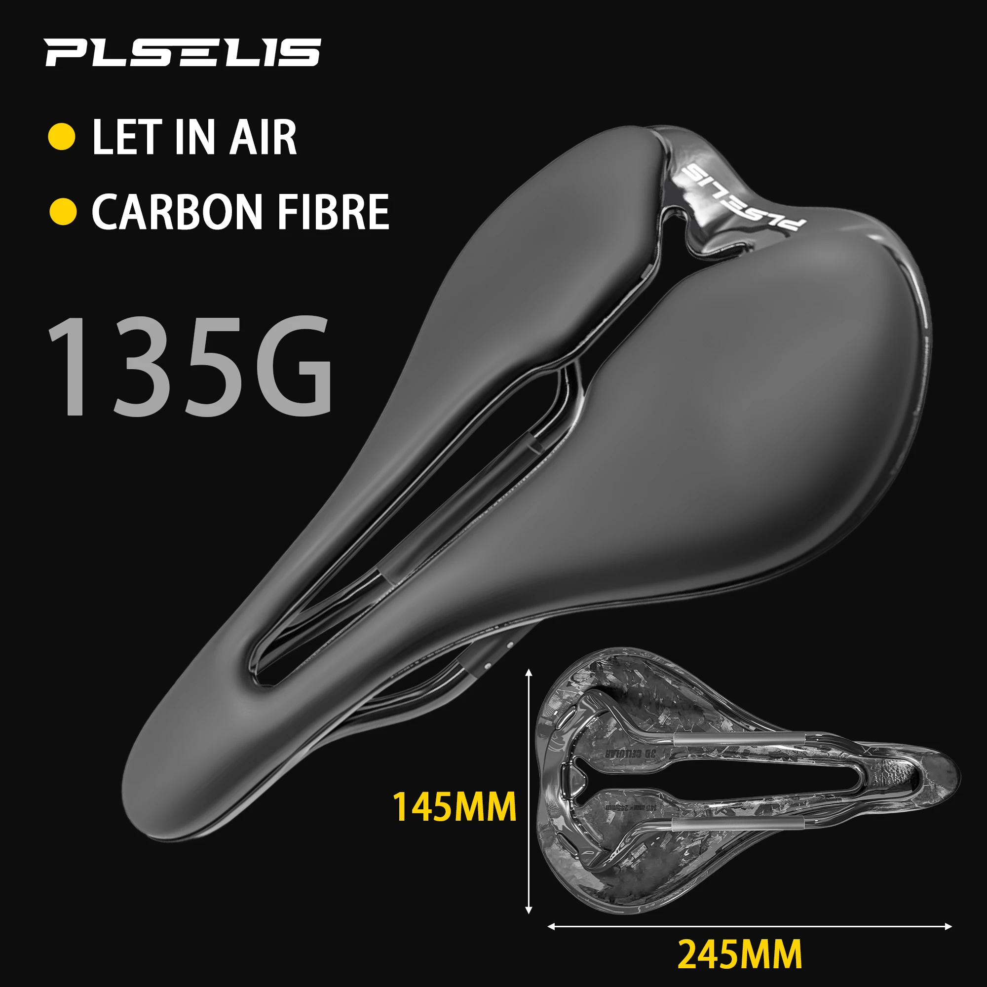 Lightweight 135g Breathable Hollow Design Ergonomic Road Bicycle Special Purpose Waterproof Durable Carbon Fiber Bottom Shell
Lightweight 135g Breathable Hollow Design Ergonomic Road Bicycle Special Purpose Waterproof Durable Carbon Fiber Bottom Shell