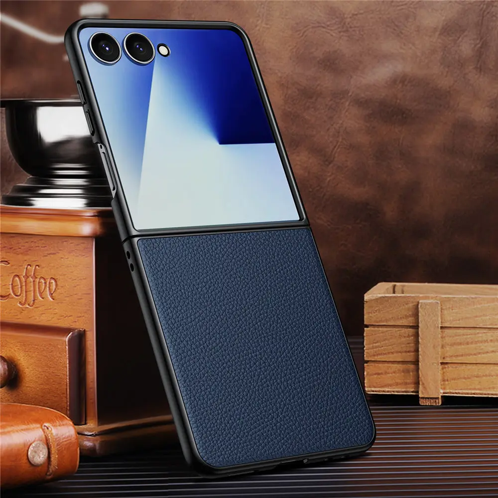 Genuine Cowhide Leather Litchi Case for Samsung Galaxy Z Flip7 6 5 Business Back Cover
Genuine Cowhide Leather Litchi Case for Samsung Galaxy Z Flip7 6 5 Business Back Cover