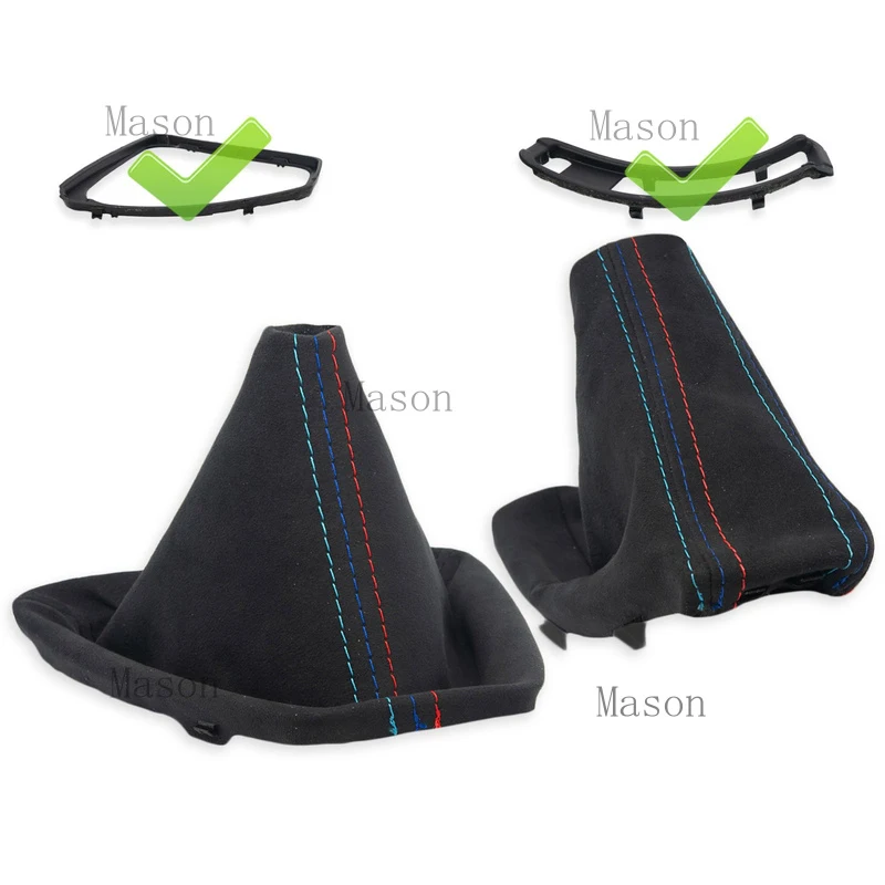 R+ Suitable for BMW E90 LHD GEAR SHIFT BOOT + HANDBRAKE GAITER ALCANTARA s. MPOWER + frame
R+ Suitable for BMW E90 LHD GEAR SHIFT BOOT + HANDBRAKE GAITER ALCANTARA s. MPOWER + frame