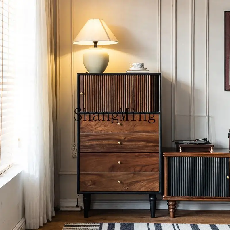 CL retro solid wood chest bedroom antique storage storage small apartment household sofa side cabinet color matching
CL retro solid wood chest bedroom antique storage storage small apartment household sofa side cabinet color matching
