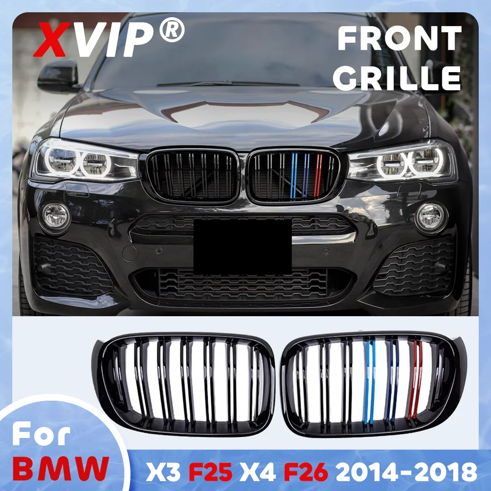 XVIP Glossy M-Color Double Line Style Front Bumper Grille For BMW X3 F25 X4 F26 2014-2018
XVIP Glossy M-Color Double Line Style Front Bumper Grille For BMW X3 F25 X4 F26 2014-2018