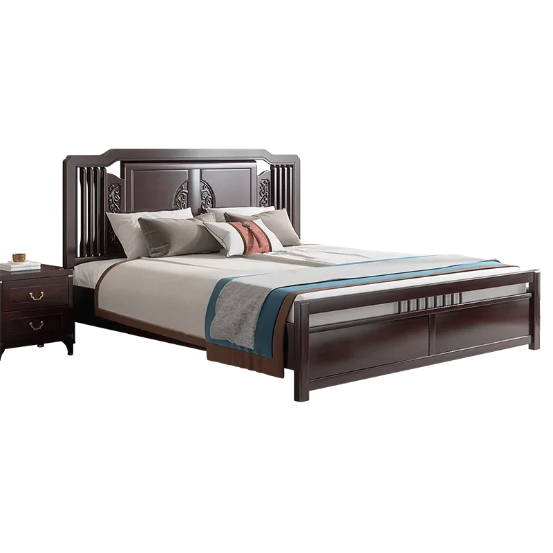 *New Chinese bedroom solid wood carving flower bed storage high box function bed household modern Chinese bed
*New Chinese bedroom solid wood carving flower bed storage high box function bed household modern Chinese bed