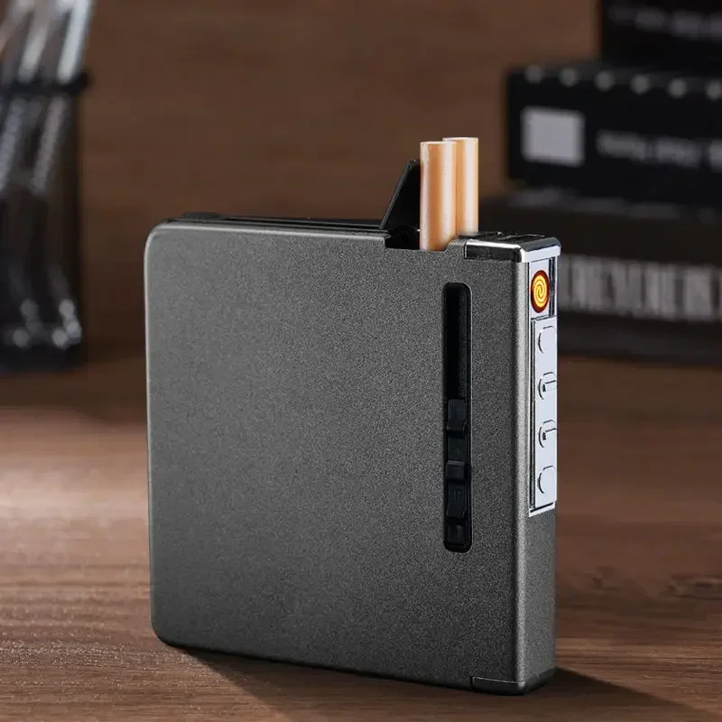Portable Cigarette Case Automatic Cigarette 20pcs Capacity Cigarettes Holder Tobacco Box Men's Gift
Portable Cigarette Case Automatic Cigarette 20pcs Capacity Cigarettes Holder Tobacco Box Men's Gift