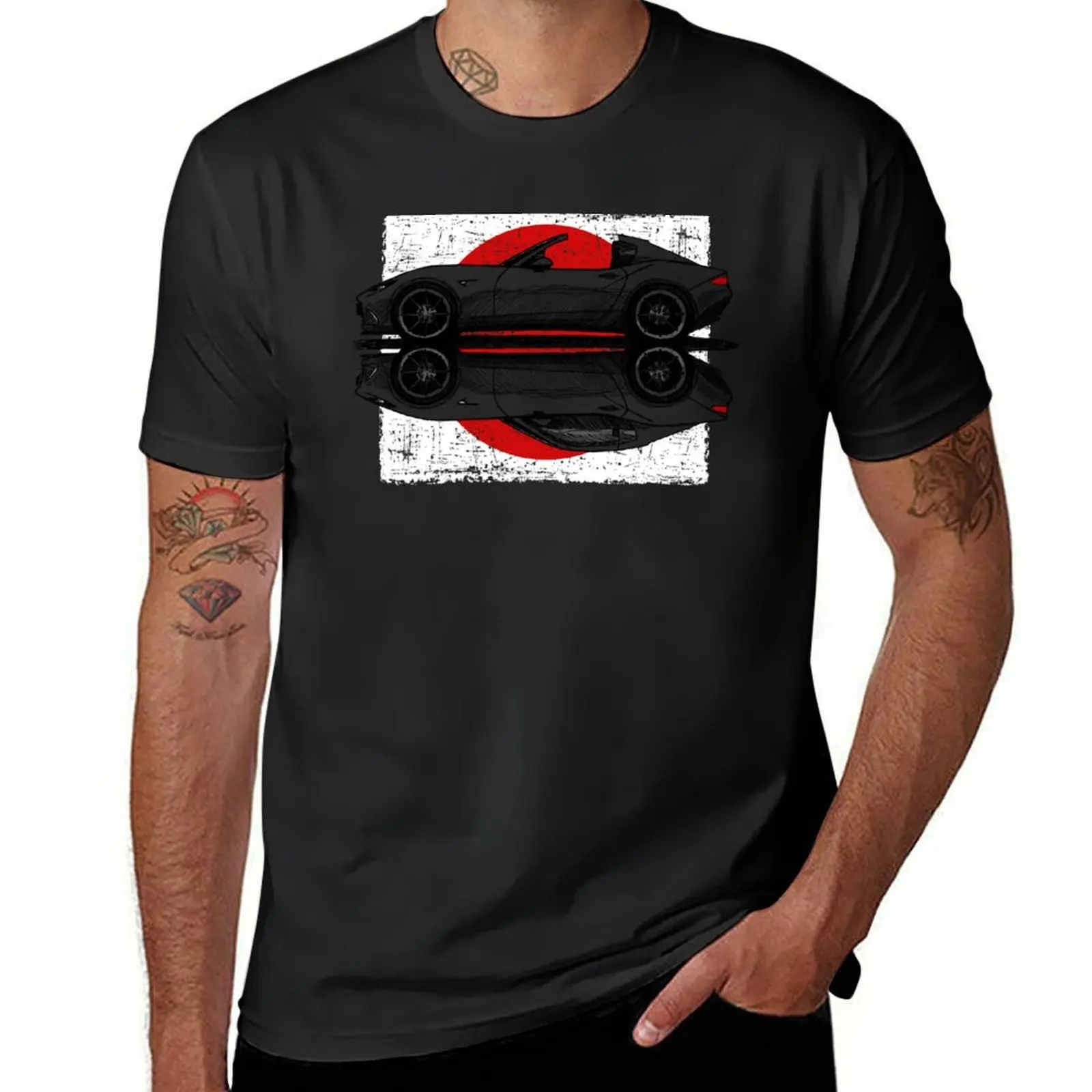 My hand drawing of ND RF Japanese roadster sports car with flag background T-Shirt blacks blanks plain sports fans men clothes
My hand drawing of ND RF Japanese roadster sports car with flag background T-Shirt blacks blanks plain sports fans men clothes
