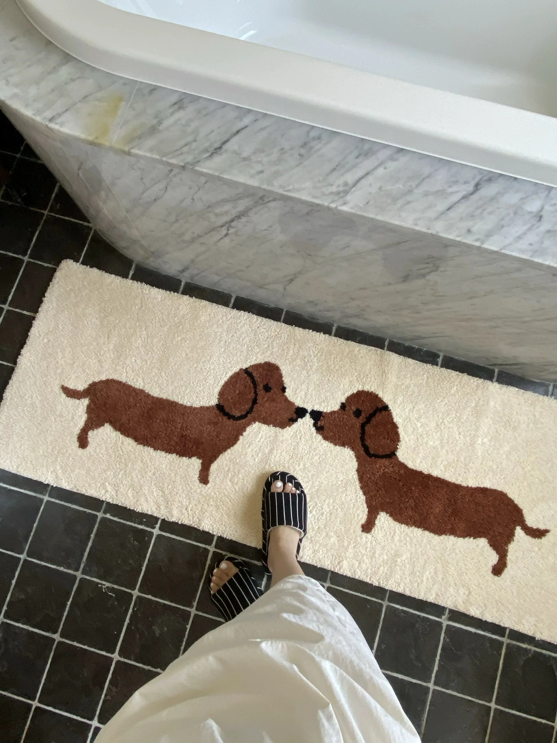 Adorable Girl's Batoom Carpet Good Lu Sausage Dog Floing Rug Water Absorbent Non-Slip Foot Mat New Chinese Sle Home F...
Adorable Girl's Batoom Carpet Good Lu Sausage Dog Floing Rug Water Absorbent Non-Slip Foot Mat New Chinese Sle Home F...