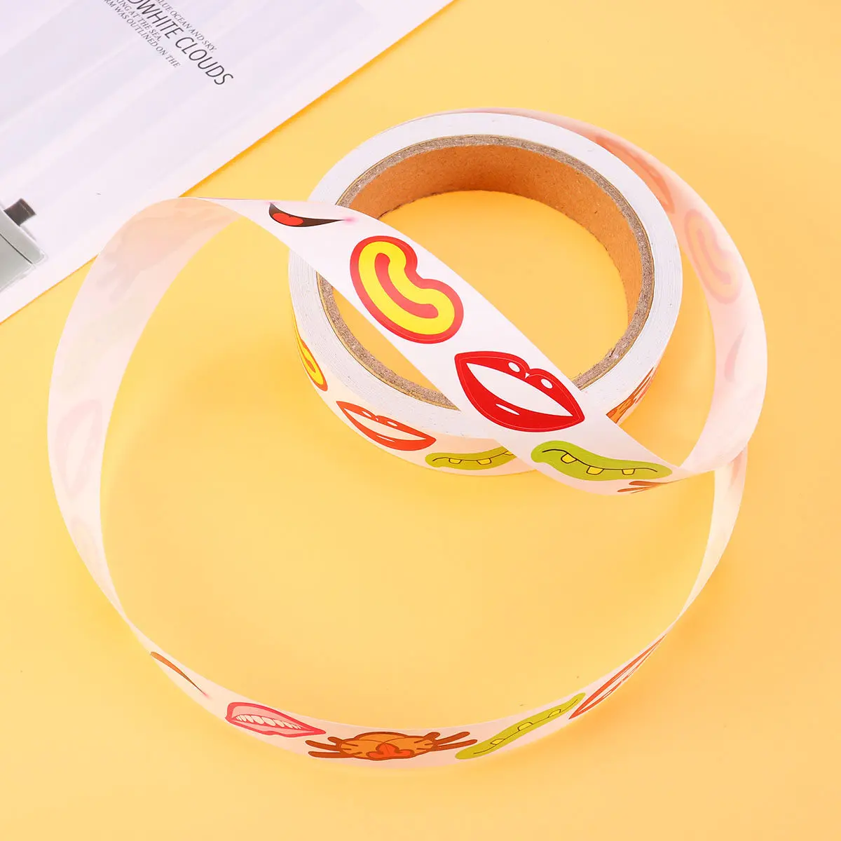 Self Adhesive color Mouth Stickers DIY Label H made Scrapbooking Envelope Sealer Gift Tag Diy Label Stickers File Folder
Self Adhesive color Mouth Stickers DIY Label H made Scrapbooking Envelope Sealer Gift Tag Diy Label Stickers File Folder