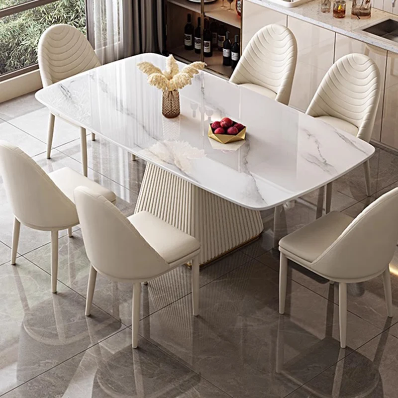 Nordic Minimalist Modern Dining Table White Rectangle Luxury Design Dining Table et closet outdoor mesa comedor decoration
Nordic Minimalist Modern Dining Table White Rectangle Luxury Design Dining Table et closet outdoor mesa comedor decoration