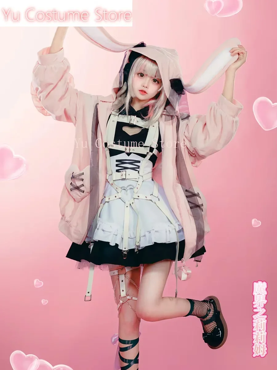 Yutuber VTuber Makaino Ririmu Cosplay Costumes Women Cute Party Suit Pink Coat Dress Halloween Carnival Uniform Custom Made
Yutuber VTuber Makaino Ririmu Cosplay Costumes Women Cute Party Suit Pink Coat Dress Halloween Carnival Uniform Custom Made