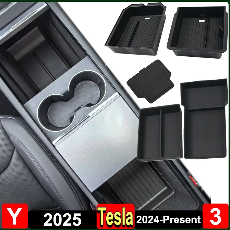 For Tesla Model Y Juniper 2025 Center Console Storage Organizer Box Tray Model 3 Highland 2024 Armrest Box Hidden Accessories
For Tesla Model Y Juniper 2025 Center Console Storage Organizer Box Tray Model 3 Highland 2024 Armrest Box Hidden Accessories