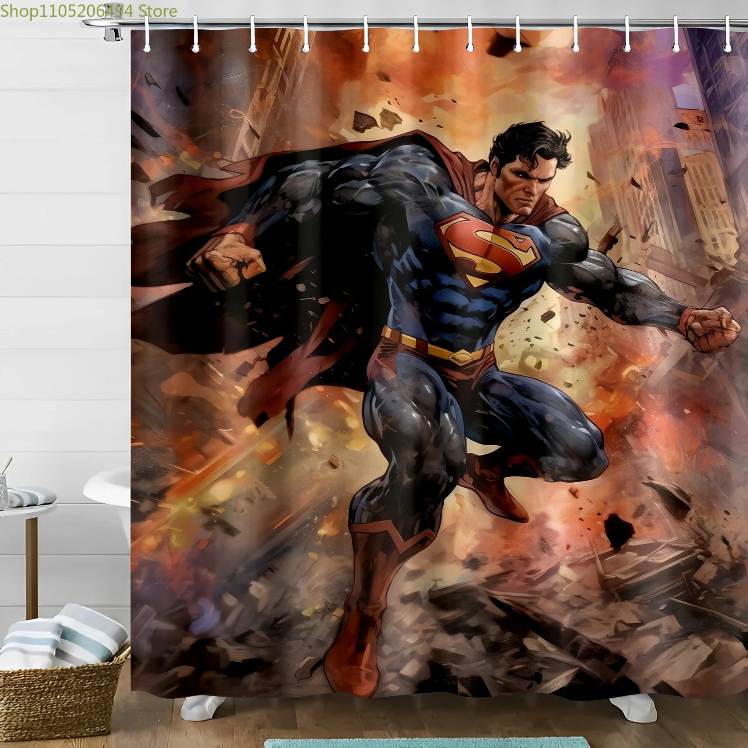 Занавеска для душа с изображением сцены из фильма «Супермен» от Warner Bros. | Полиэстер, модный дизайн, с крючком, не требует отбеливания, отличный подарок на День святого Валентина.
Занавеска для душа с изображением сцены из фильма «Супермен» от Warner Bros. | Полиэстер, модный дизайн, с крючком, не требует отбеливания, отличный подарок на День святого Валентина.