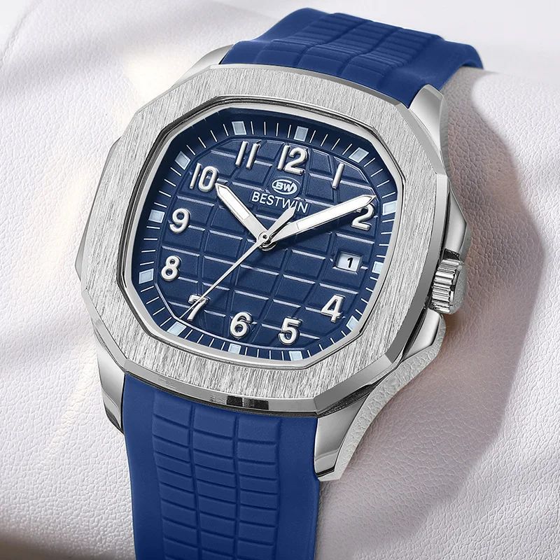 Top Brand Luxury BESTWIN Men's Alloy Quartz Watches Men's Date Watches Silicone Watch Straps Sports Watches Fashion Casual
Top Brand Luxury BESTWIN Men's Alloy Quartz Watches Men's Date Watches Silicone Watch Straps Sports Watches Fashion Casual