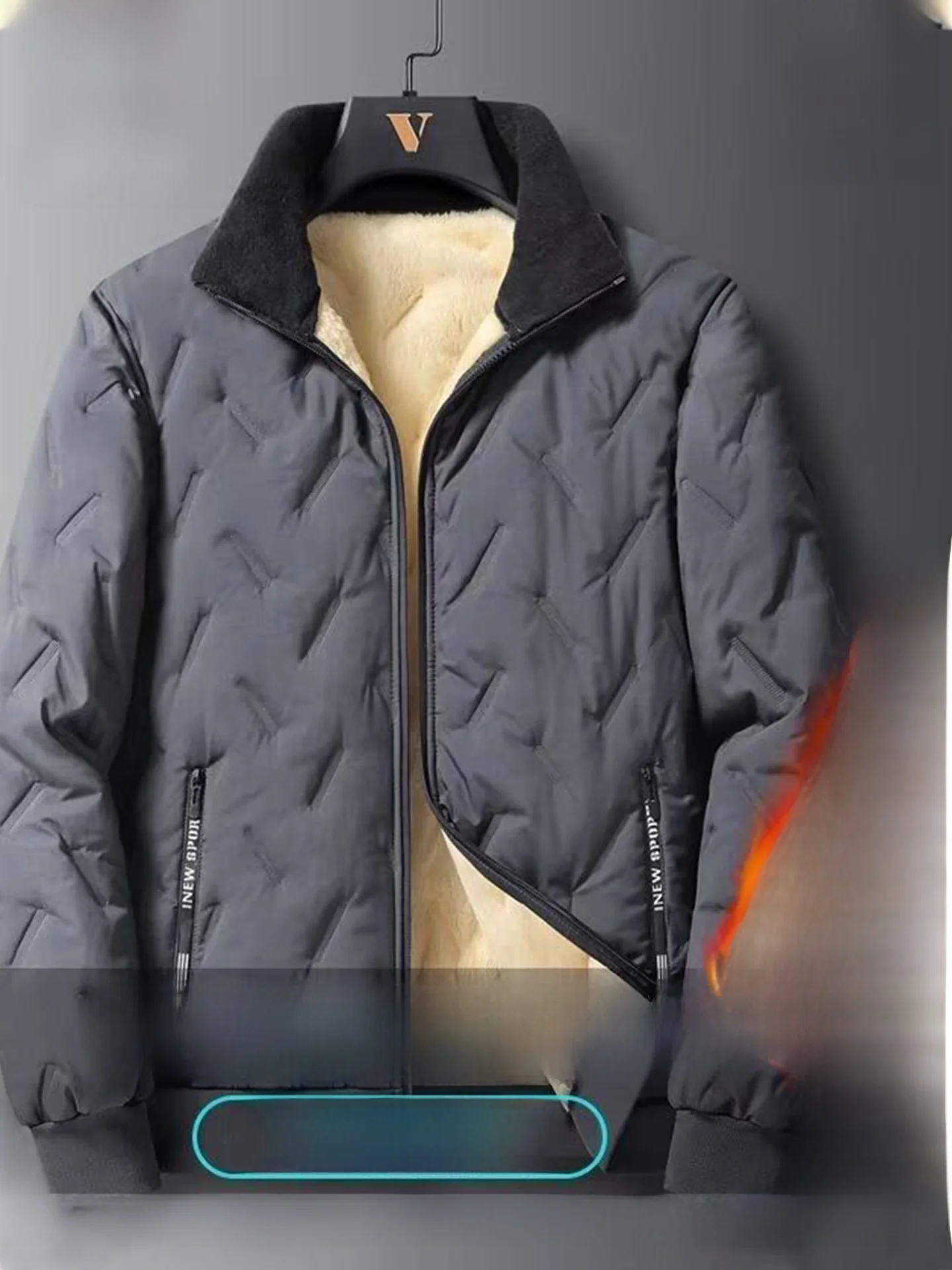 Мужское бархатное пальто Lamb Jaet, ветрозащитное хлопковое пальто, свободный воротник большого размера с хлопковой подкладкой, новая модная мужская верхняя одежда
Мужское бархатное пальто Lamb Jaet, ветрозащитное хлопковое пальто, свободный воротник большого размера с хлопковой подкладкой, новая модная мужская верхняя одежда