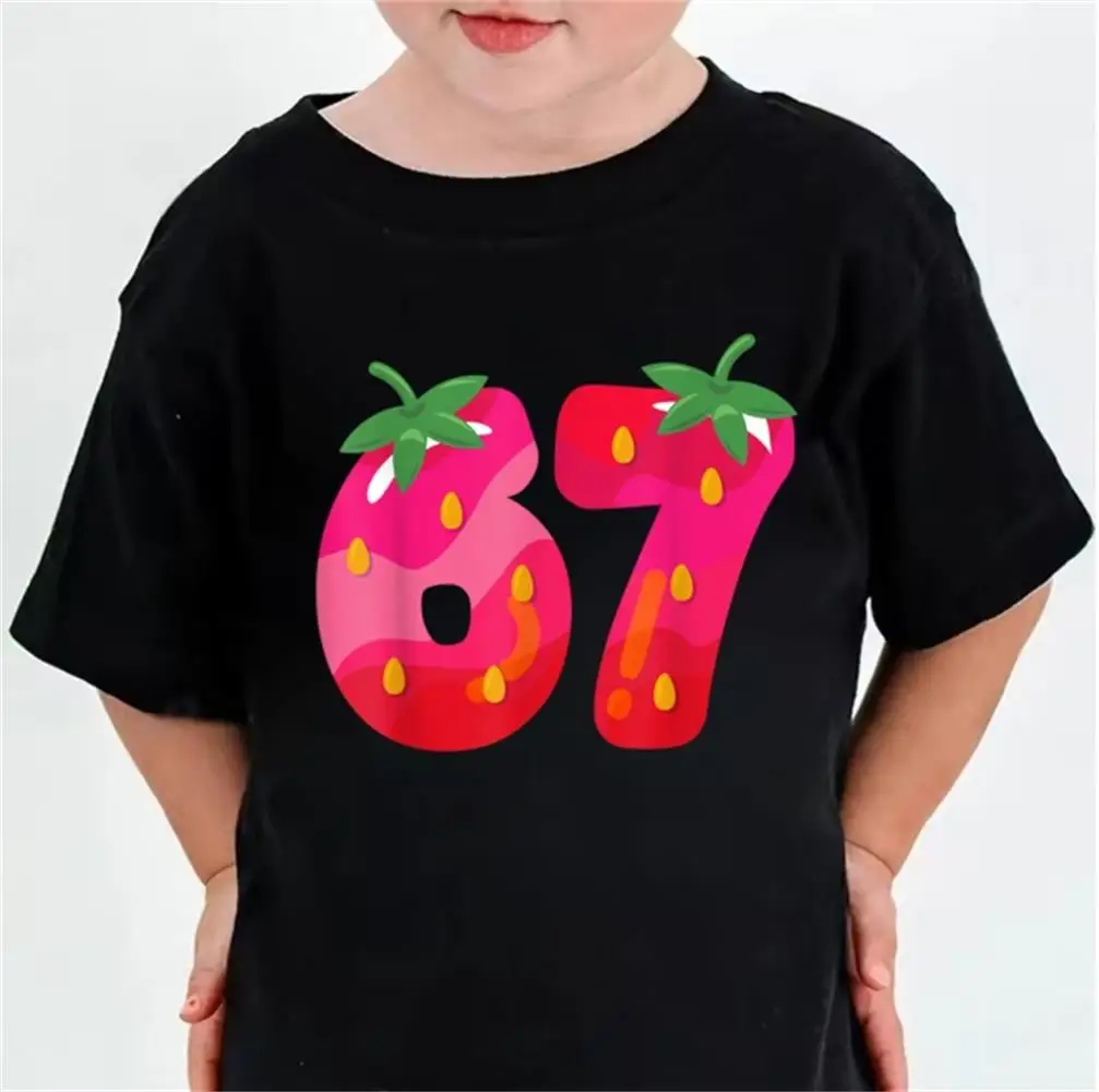 new 67 Meme T-Shirt for Boys Funny Digital Print Caual Short Sleeve Tee Comfortable Tops Fashion Kids Clothes Tops
new 67 Meme T-Shirt for Boys Funny Digital Print Caual Short Sleeve Tee Comfortable Tops Fashion Kids Clothes Tops