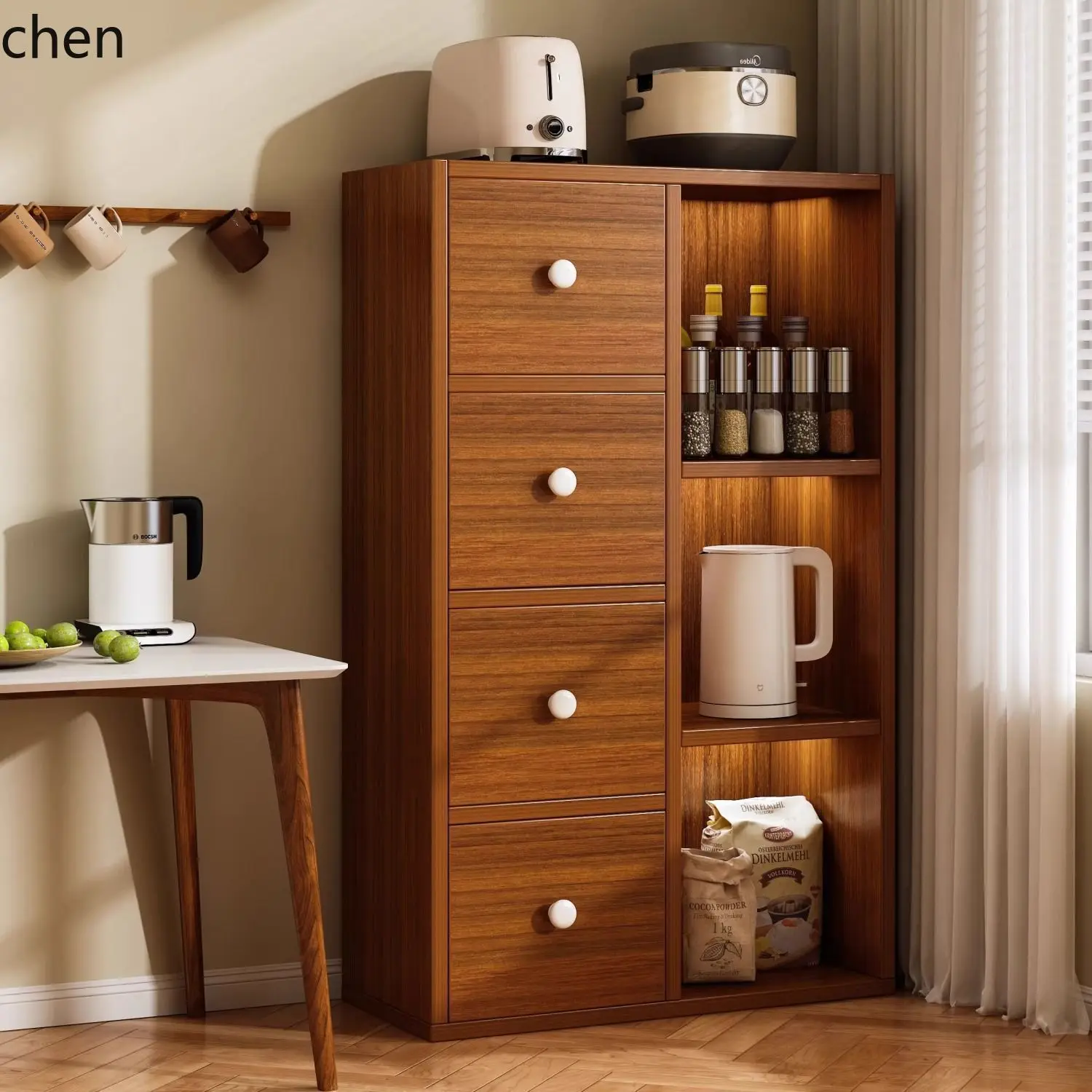 PYH Storage Cabinet Floor-standing Sideboard Simple Tea Sideboard Wall-mounted Integrated Storage Cabinet
PYH Storage Cabinet Floor-standing Sideboard Simple Tea Sideboard Wall-mounted Integrated Storage Cabinet